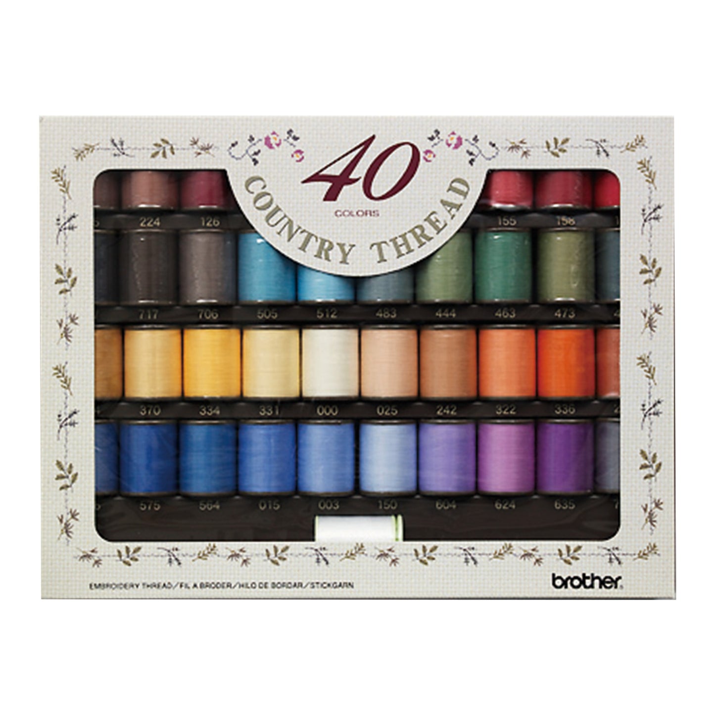 Brother SKiTCH PP1 Brother matt broderitråd á 40 rullar