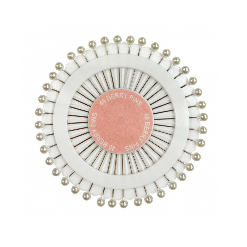 Finjusteringsnålar vita 40 st.