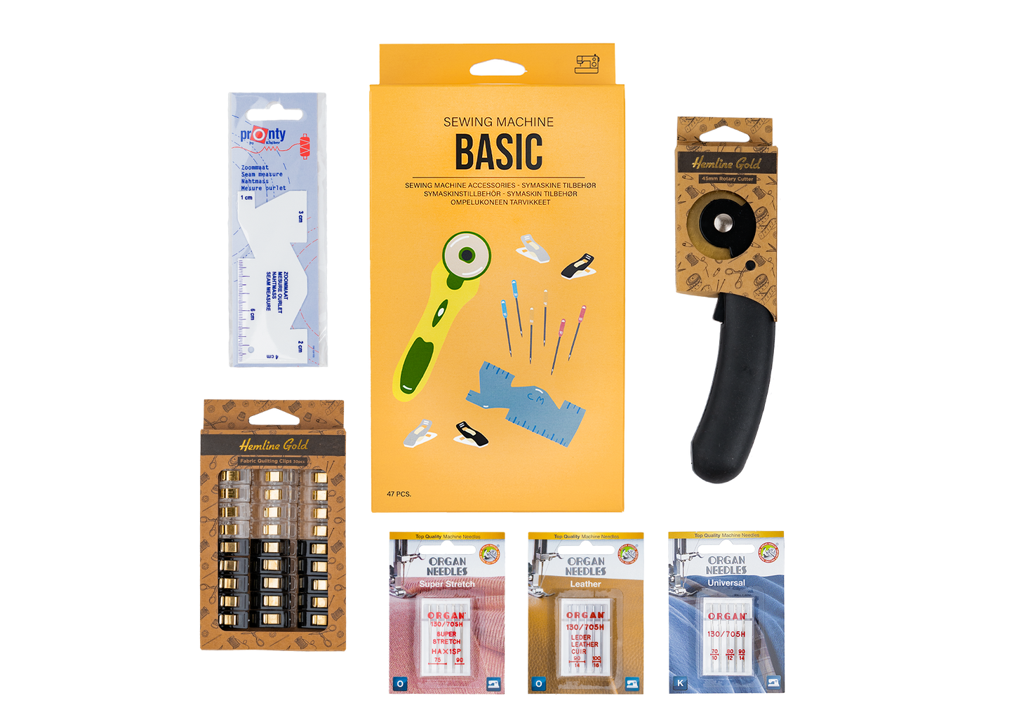 Basis tilbehørspakke til symaskine