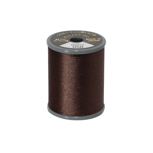 Brother satin-finish broderitråd – 058 Mørkebrun