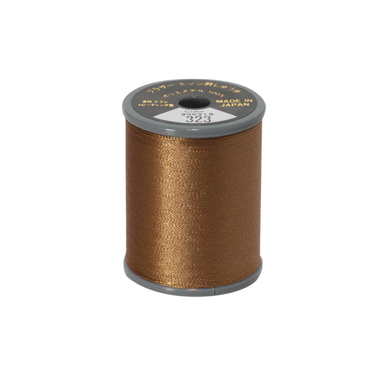 Brother satin-finish broderitråd – 323 Mocca