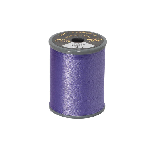 Brother satin-finish broderitråd – 607 blå guldregn