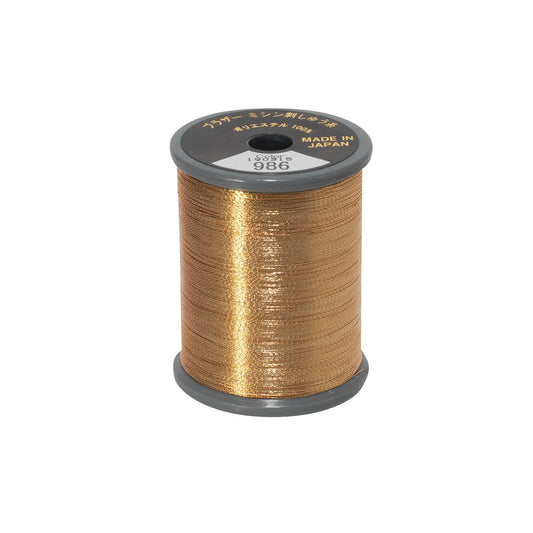 Brother metallic broderitråd – 986 Metallic Kobber
