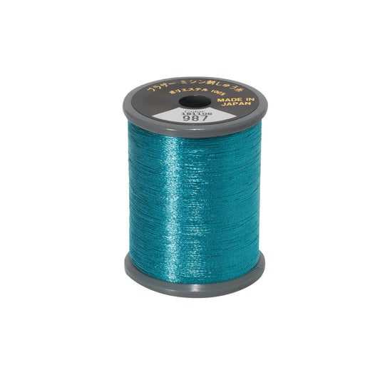 Brother metallic broderitråd – 987 Metallic Lyseblå