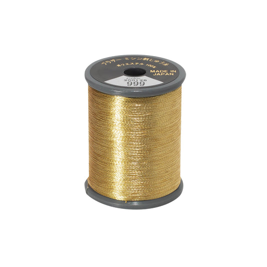 Brother metallic broderitråd – 999 Guld