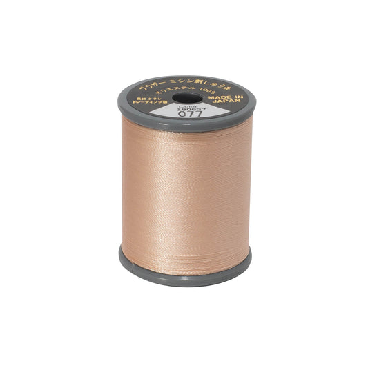 Brother satin-finish broderitråd – 077 Lys Basis