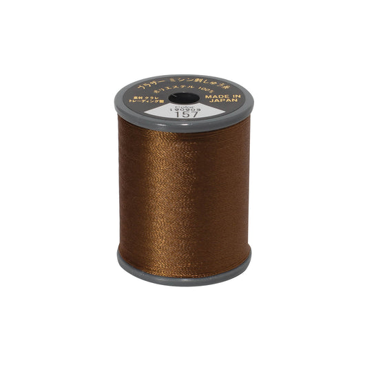 Brother satin-finish broderitråd – 157 Mælkechokolade
