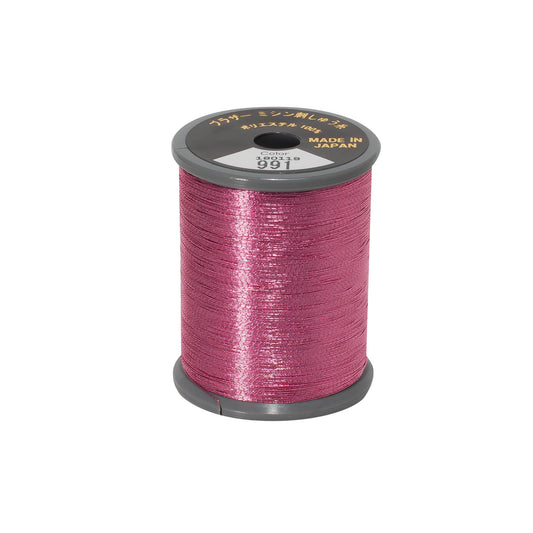 Brother metallic broderitråd – 991 Metallic Mørk Pink