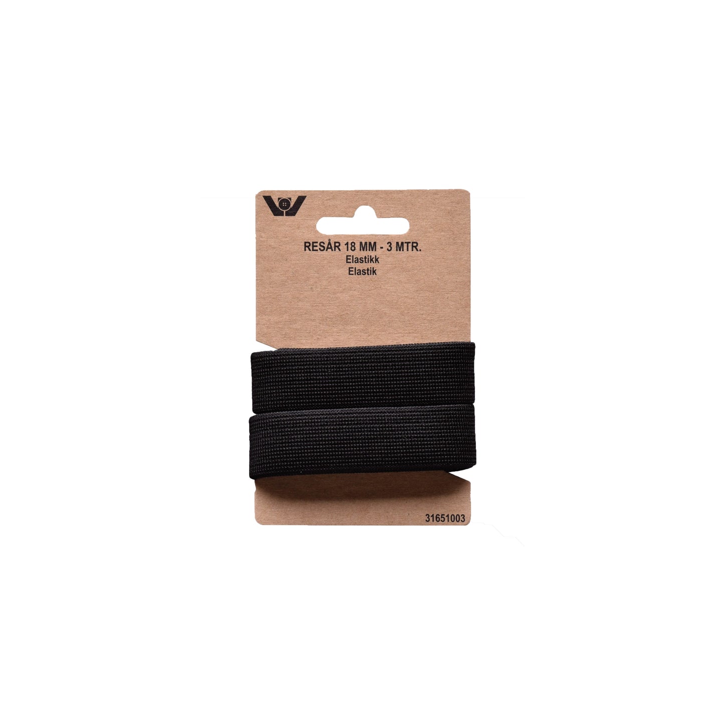 Elastik 30 mm sort – 1,5 meter