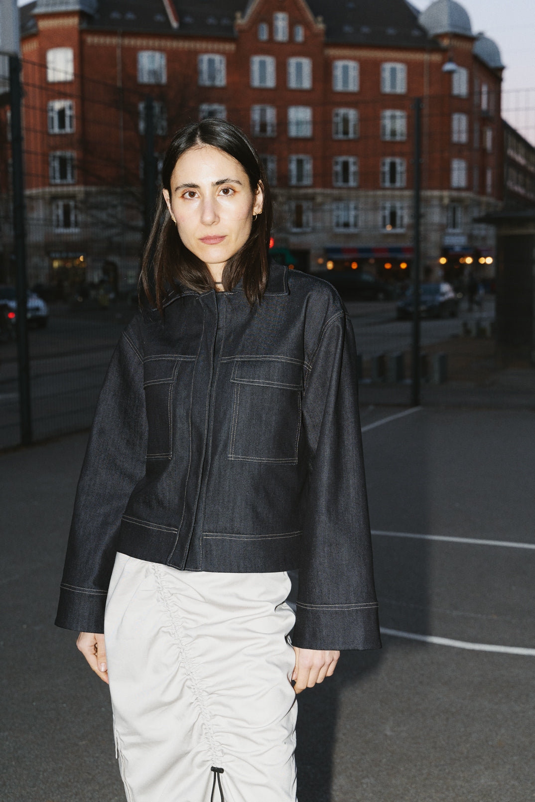 Topstitch väst med box-ärmar - mönster