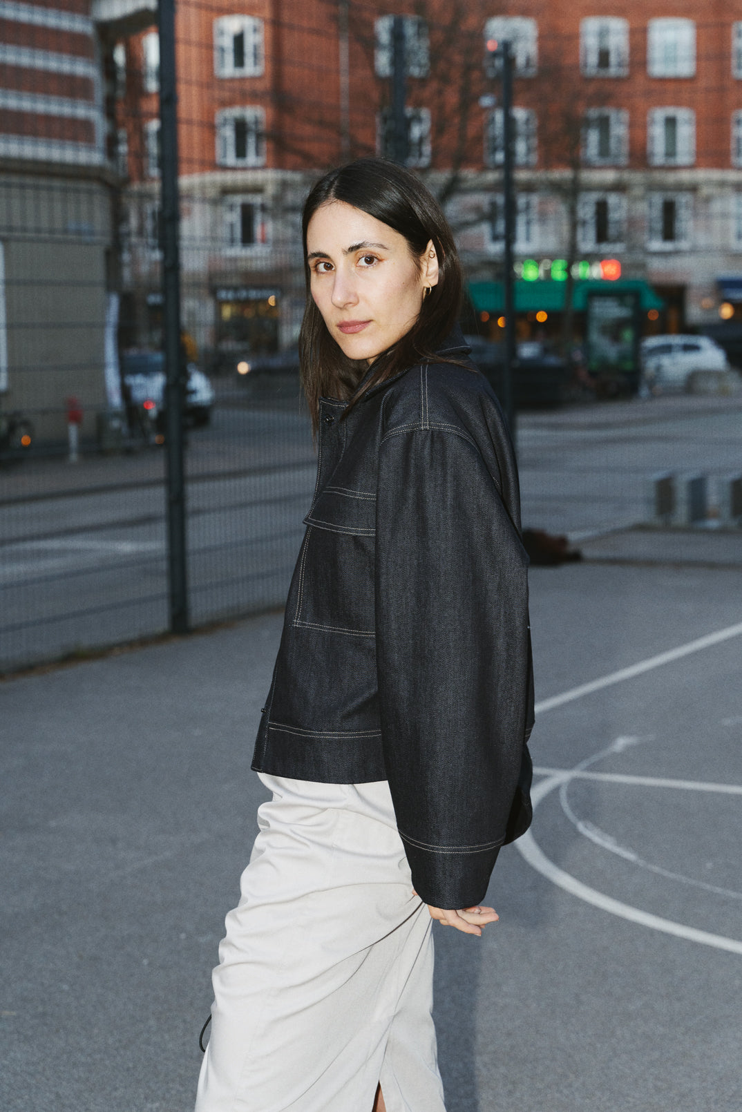 Topstitch väst med box-ärmar - mönster