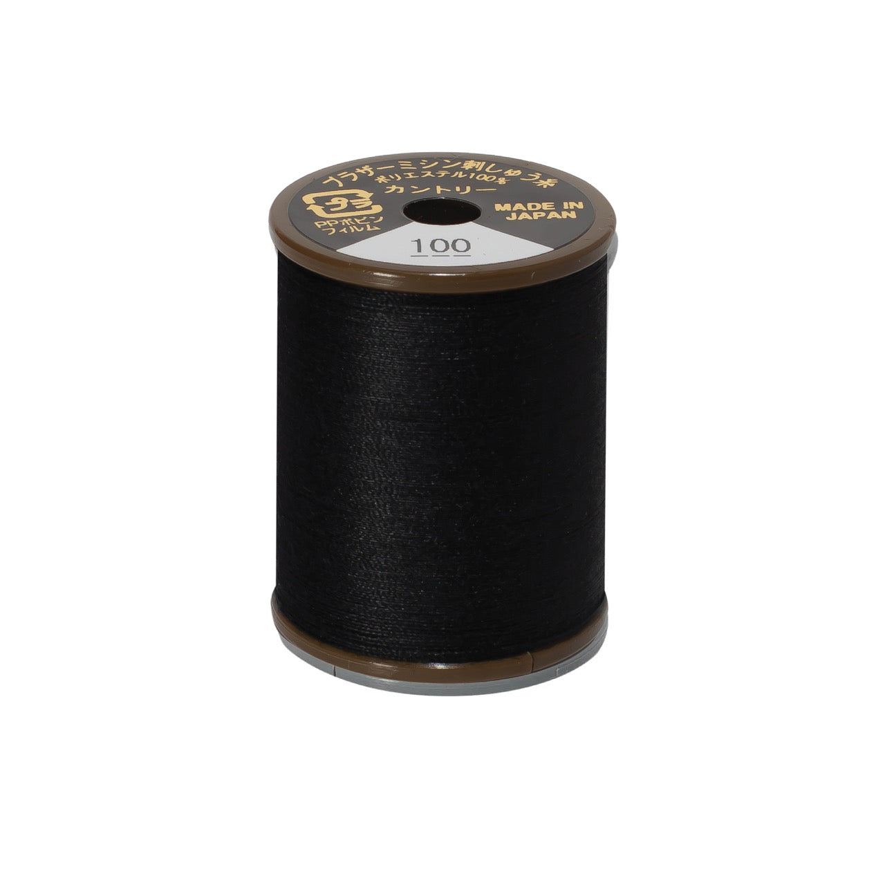 Brother mat-finish broderitråd - 100 Sort