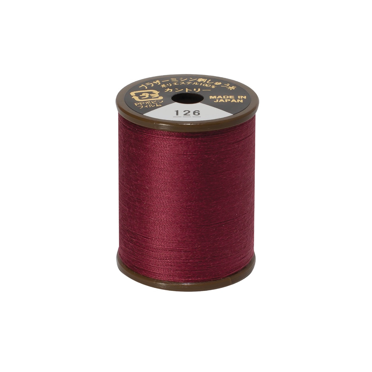 Brother mat-finish broderitråd - 126 Bordeaux