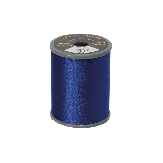 Brother satin-finish broderitråd – 007 Kongeblå