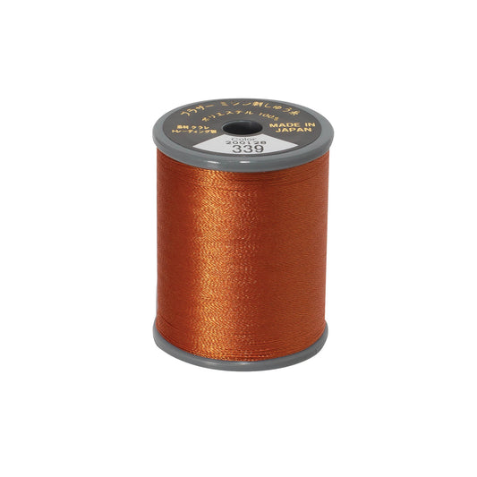Brother satin-finish broderitråd – 339 Lerbrun
