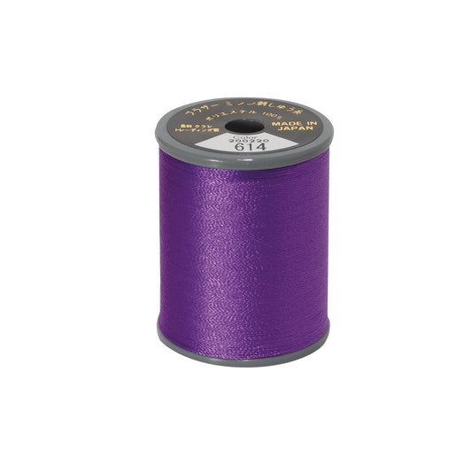 Brother satin-finish broderitråd – 614 Mørkelilla
